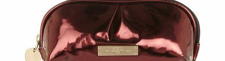 Dorothy Perkins Womens Port metallic make up bag- Red DP18388899