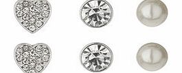 Dorothy Perkins Womens Pretty Stud Earring Pack- Silver DP49814487