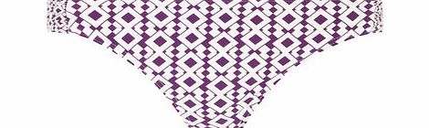 Dorothy Perkins Womens Purple Geo Butterfly bikini bottoms-