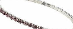 Dorothy Perkins Womens Purple Rhinestone Bracelet- Purple