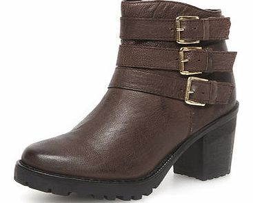 Dorothy Perkins Womens Ravel Block heel ankle boot- Brown
