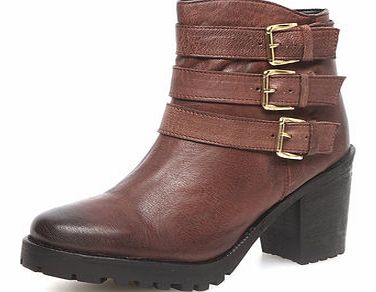 Dorothy Perkins Womens Ravel Block heel ankle boot- Red DP23000597