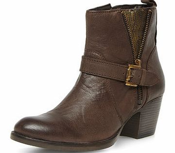 Dorothy Perkins Womens Ravel Block heel boots- Brown DP23000362