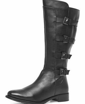 Dorothy Perkins Womens Ravel Bold buckle knee high boots- Black