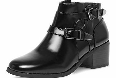 Dorothy Perkins Womens Ravel High shine ankle boots- Black