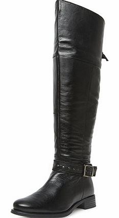 Dorothy Perkins Womens Ravel Knee high riding boots- Black