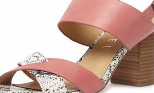 Womens Ravel Leather Sandal- Pink DP23000663