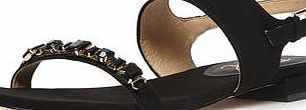 Womens Ravel Leather Sandals- Black DP23000640