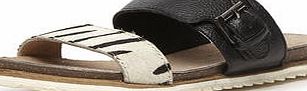 Womens Ravel Leather Sandals- Black DP23000670