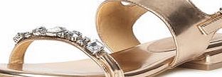 Dorothy Perkins Womens Ravel Leather Sandals- Rose Gold DP23000641