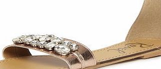 Womens Ravel Leather Sandals- Rose Gold DP23000681