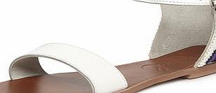 Womens Ravel Leather Sandals- White DP23000643