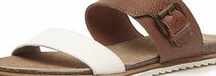Womens Ravel Leather Sandals- White DP23000669