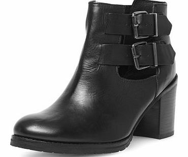 Dorothy Perkins Womens Ravel Mid heel ankle boots- Black
