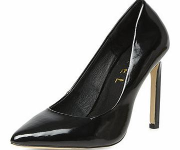 Dorothy Perkins Womens Ravel Patent court shoes- Black DP23000357