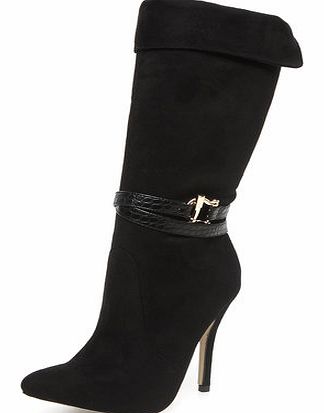Dorothy Perkins Womens Ravel Stiletto heel mid calf boots- Black