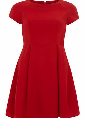 Dorothy Perkins Womens Red Crepe Dress- Red DP07237926
