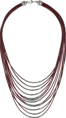 Dorothy Perkins, 1134[^]262015000709288 Womens Red Fabric Multirow Necklace- Red