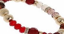 Dorothy Perkins Womens Red Mix Bead Bracelet- Red DP49815927