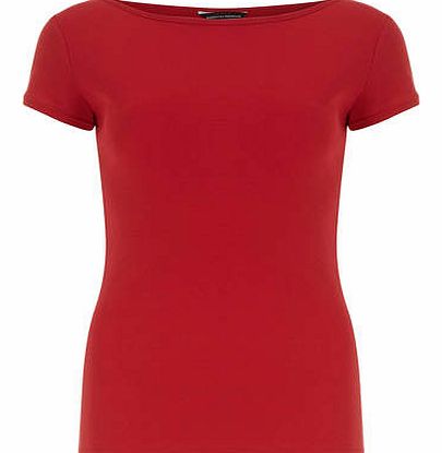 Womens Red short sleeve tee- Red DP56349700