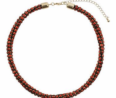 Dorothy Perkins Womens Red Stone Necklace- Red DP49814853