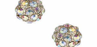 Dorothy Perkins Womens Rhinestone Ball Earring- Gold DP49814918