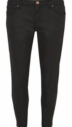 Dorothy Perkins Womens Rose Collection Black Coated Skinny