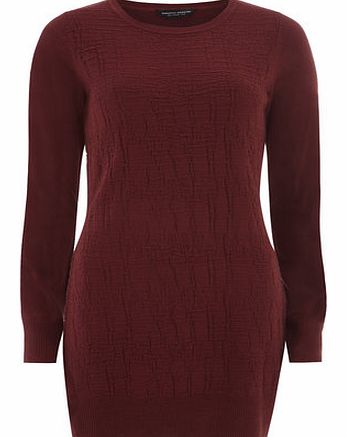 Dorothy Perkins Womens Rose coloured Cashmillon tunic- Burgundy