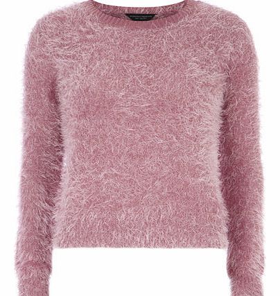 Dorothy Perkins Womens Rose Fluffy Jumper- Pink DP55144566