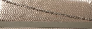 Dorothy Perkins Womens Rose gold clutch bag- Rose Gold DP22315029
