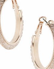 Dorothy Perkins Womens Rose Gold Facet Tube Hoop- Rose Gold