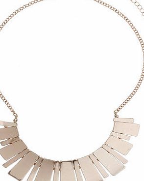 Dorothy Perkins Womens Rose Gold Piano Key Necklace- Rose Gold