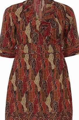 Dorothy Perkins Womens Ruby Rocks Sunset Kimono Wrap Dress-