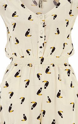 Dorothy Perkins Womens Ruby Rocks Tucan Print Jungle Playsuit-