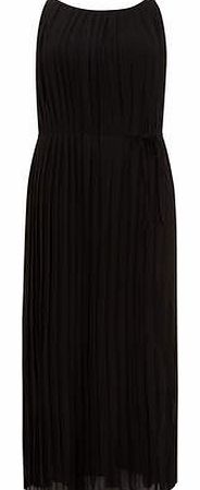 Dorothy Perkins Womens Rubys Closet lack Pleated Maxi Dress-