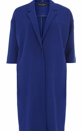 Dorothy Perkins Womens Saphire Oversized Crepe Jacket- Cobalt