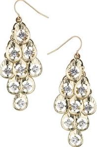 Dorothy Perkins, 1134[^]262015000715142 Womens Scale Drop Earrings- Clear DP49816232