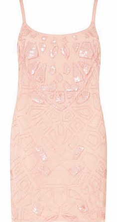 Dorothy Perkins Womens Scarlett B Nude Beaded Cami Dress- Nude