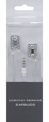Dorothy Perkins Womens Silver Bling Earphones- Silver DP11141174