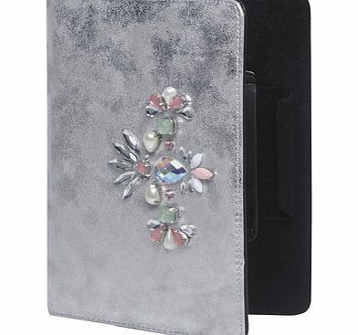 Dorothy Perkins Womens Silver metallic mini ipad case- Silver