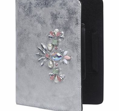 Dorothy Perkins Womens Silver metallic mini ipad case- Silver
