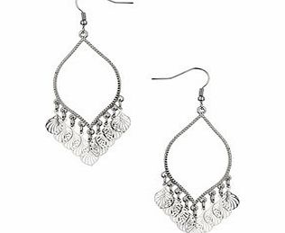 Dorothy Perkins Womens Silver Multi Leaf Earrings- Silver