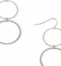 Dorothy Perkins Womens Silver Ring Drop Earring- Silver DP49815498
