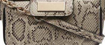 Dorothy Perkins Womens Snake animal crossbody bag- White