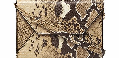 Dorothy Perkins Womens Snake heart mini crossbody bag- White