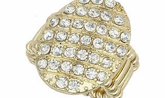 Dorothy Perkins Womens Stone Oval Stretch Ring- Pink DP49815075