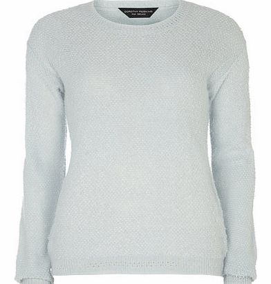 Dorothy Perkins Womens Tall Aqua Blue Loopy Jumper- Blue