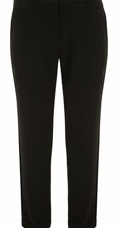 Dorothy Perkins Womens Tall Black Ankle Grazer Trousers- Black