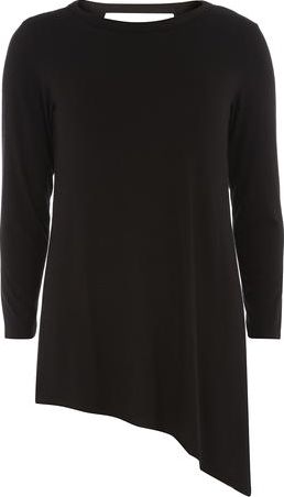 Dorothy Perkins, 1134[^]262015000706061 Womens Tall Black Asymmetric Top- Black DP05605610