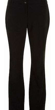 Womens Tall black bootleg trousers- Black